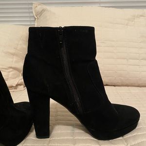 Target Black Faux Suede Ankle Boots